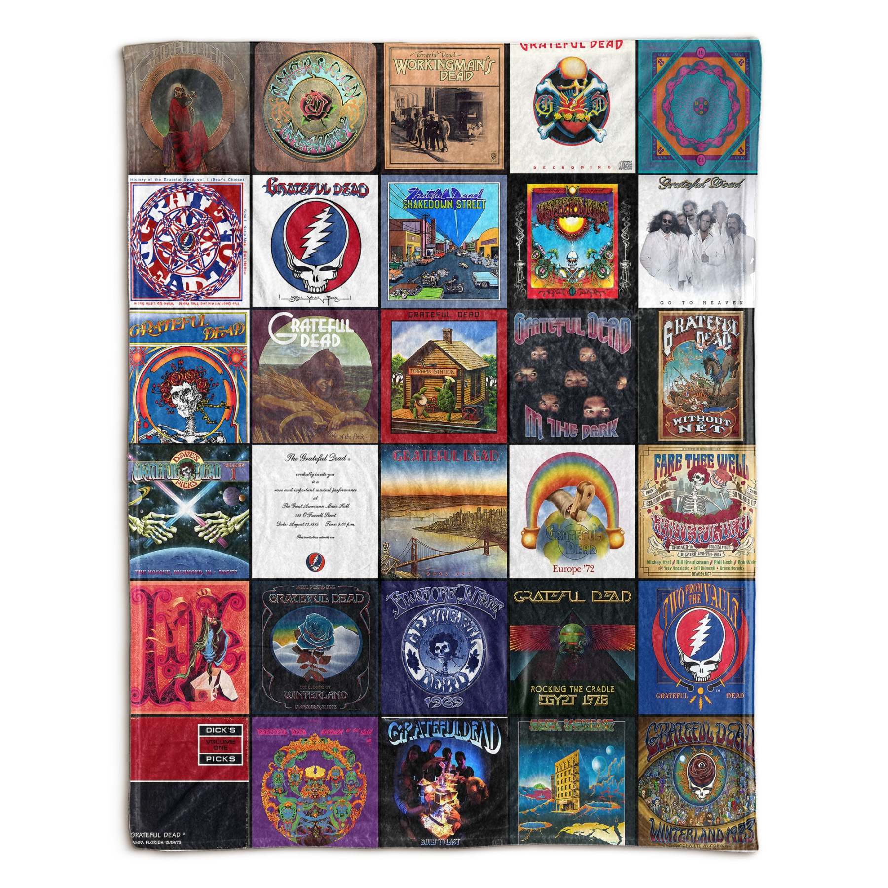 Grateful Dead Sherpa Blanket – A Psychedelic Journey in Every Stitch