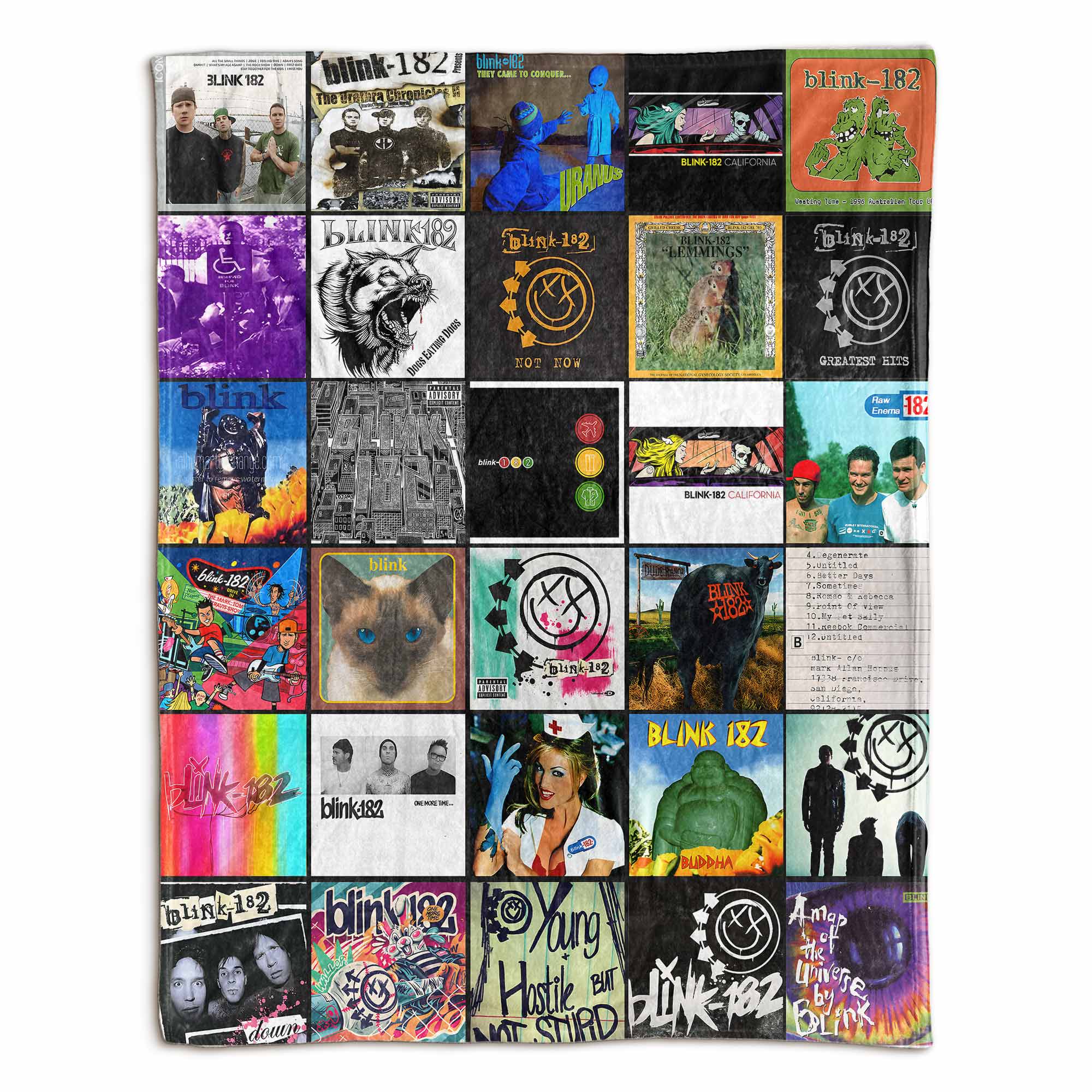 Blink-182 Sherpa Blanket – Pop-Punk Comfort for True Fans