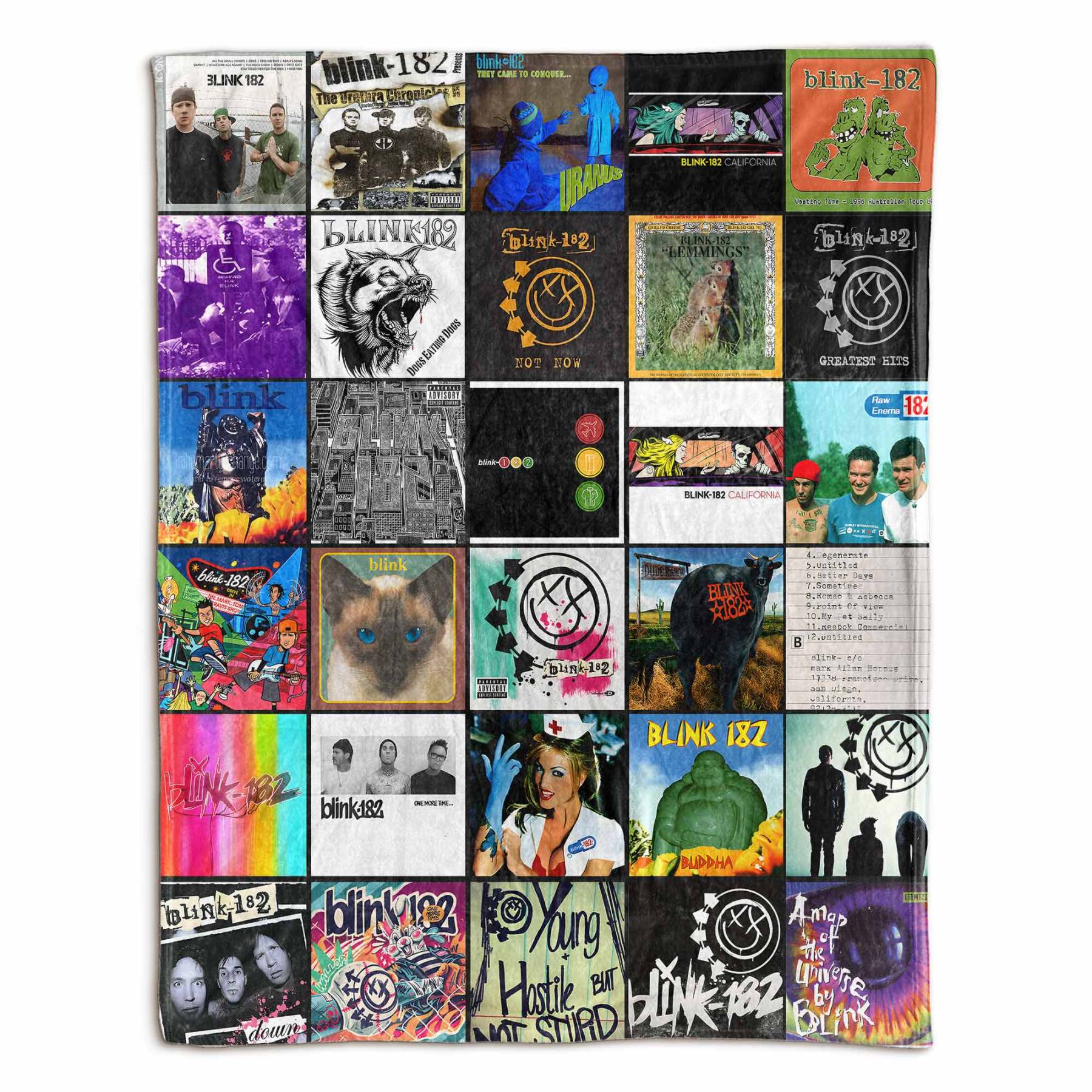 Blink-182 Sherpa Blanket – Pop-Punk Comfort for True Fans