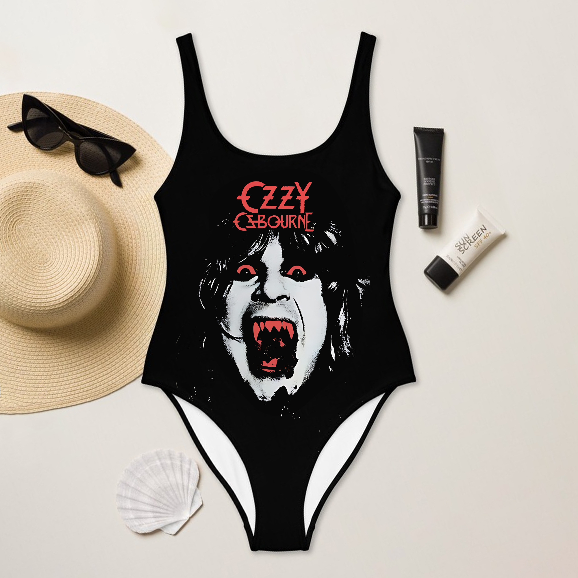  Ozzy Osbourne Vintage one piece swimsuit