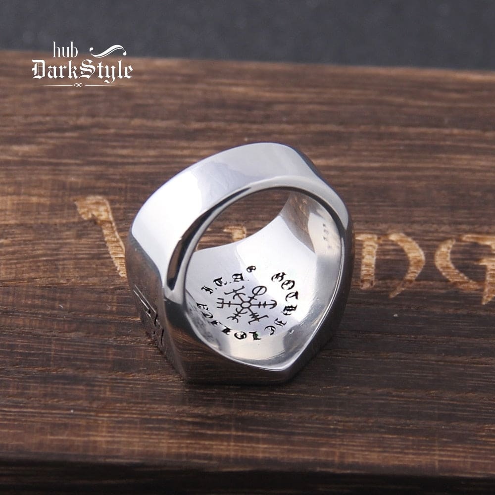 Vegvisir - Hexagon Ring