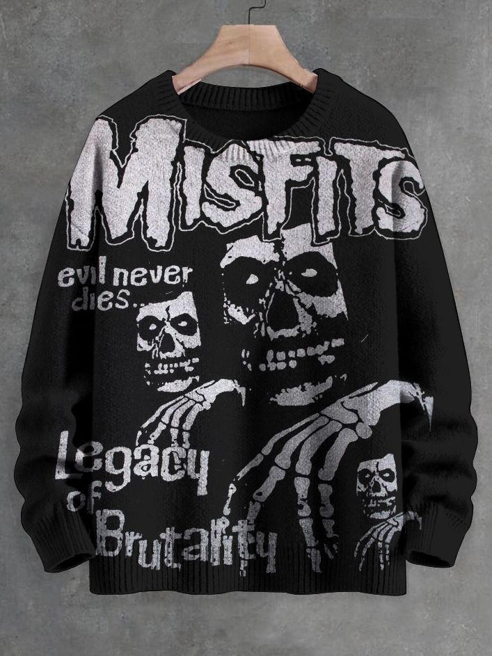 Misfits Legacy Of Brutality Evil Never Dies Printed Sweaters