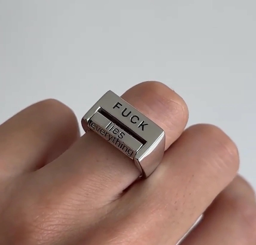 F*ck You Everything Rotating Mood Control Ring