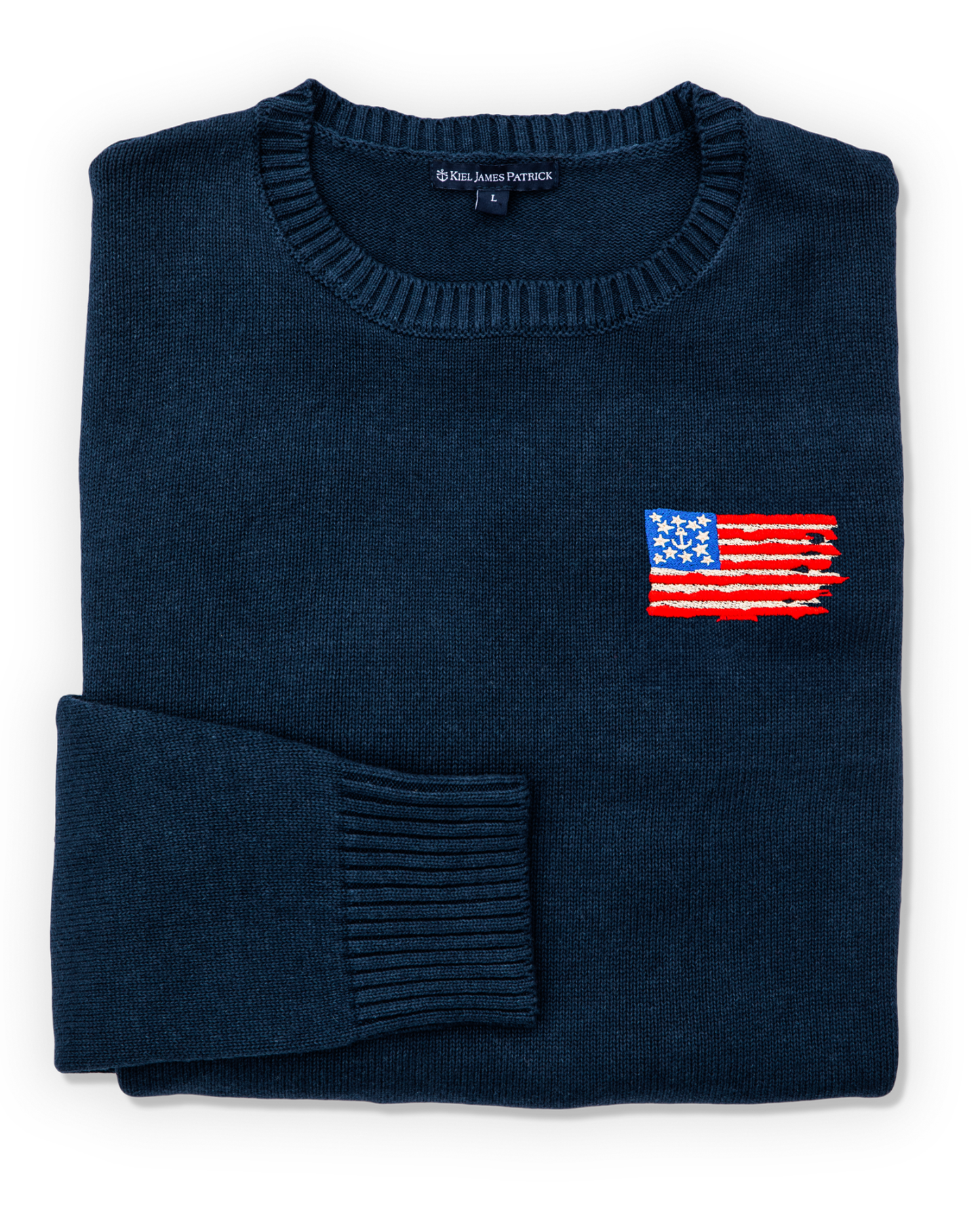 Old Glory Embroidered Sweater - Men's