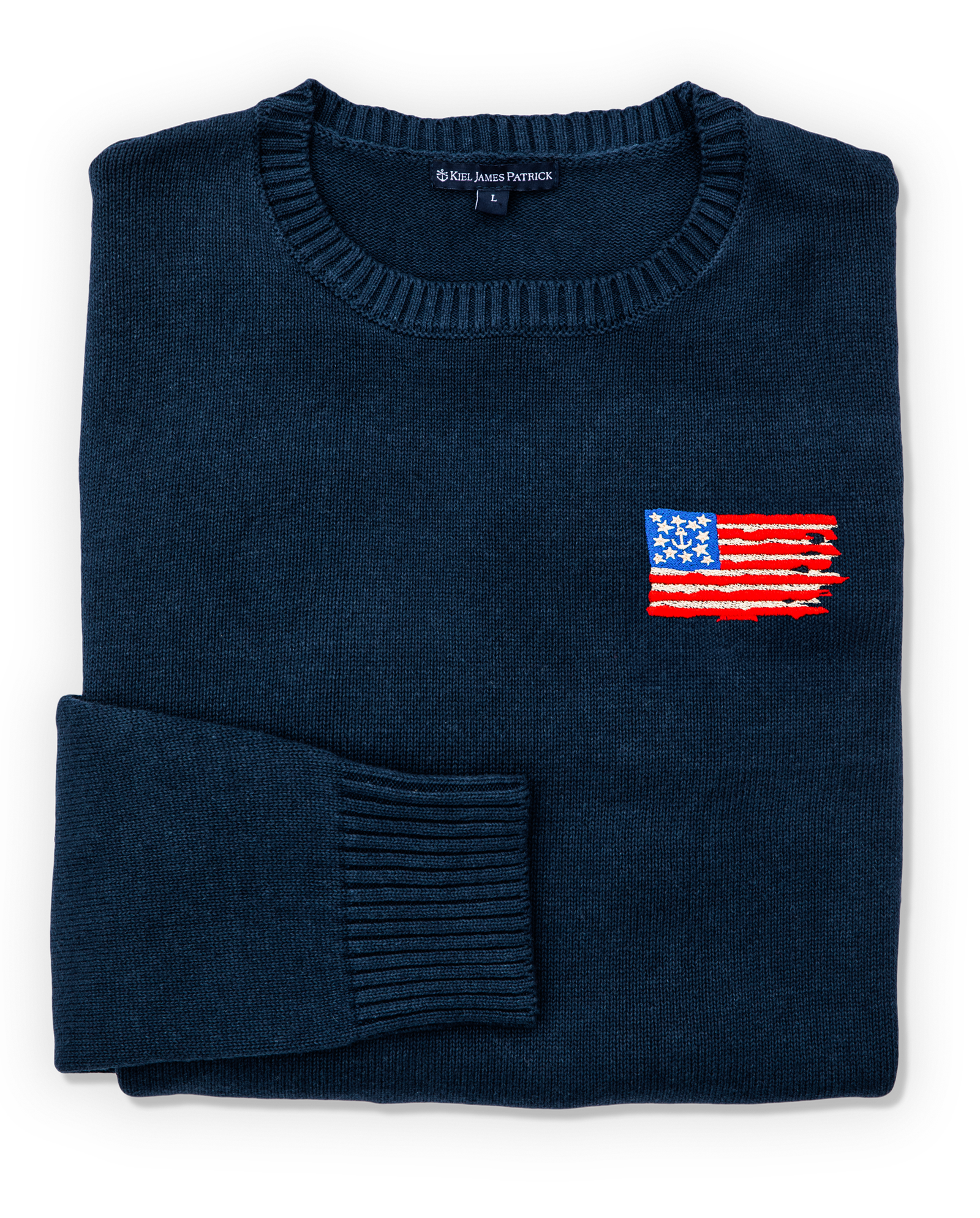 Old Glory Embroidered Sweater - Men's