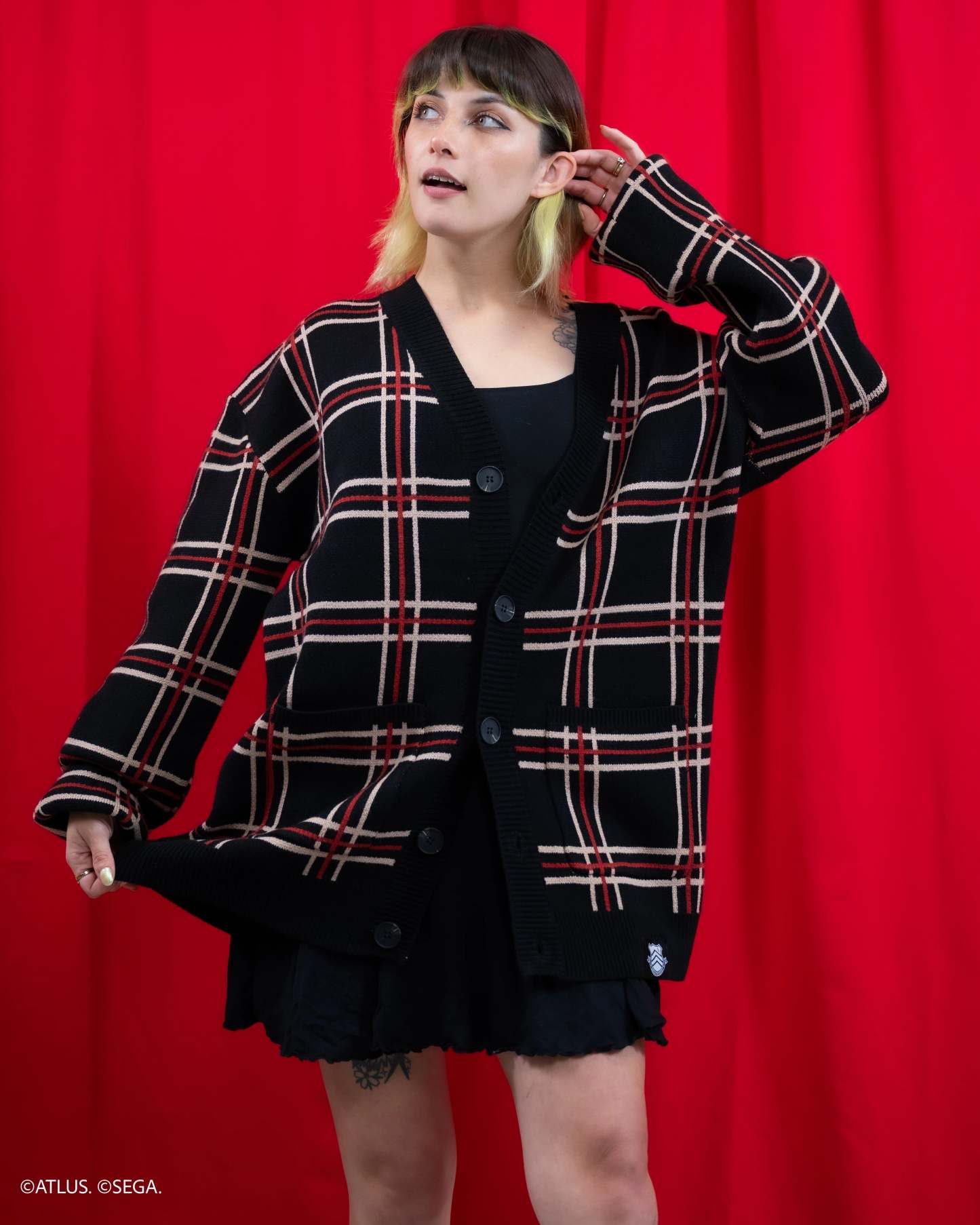 Shujin Academy Plaid Cardigan