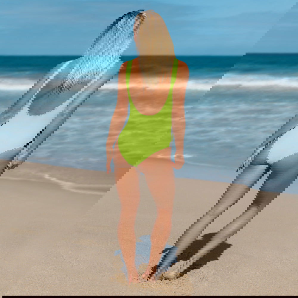 Plus Size Swimwear And Extra Small Swimsuit / Green Swimsuit With American Flag And Eagle Print