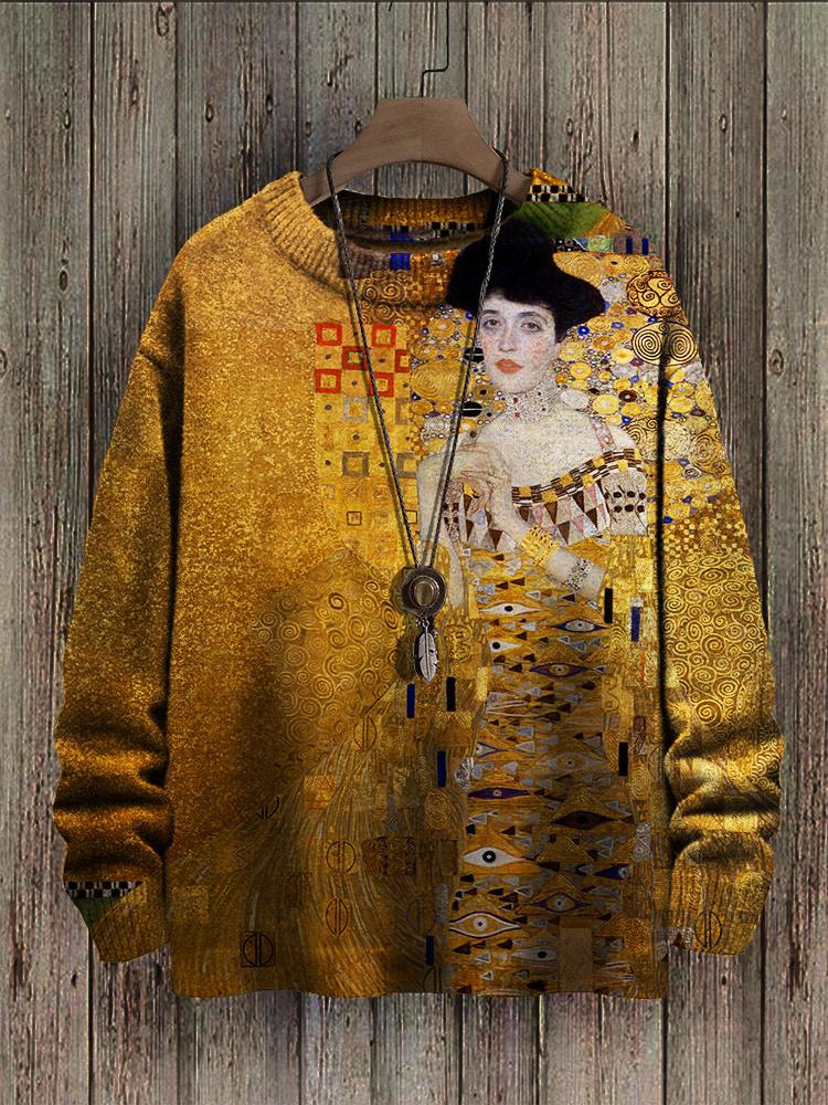 Portrait Of Adele Bloch-Bauer I Printed Long-Sleeved Sweater