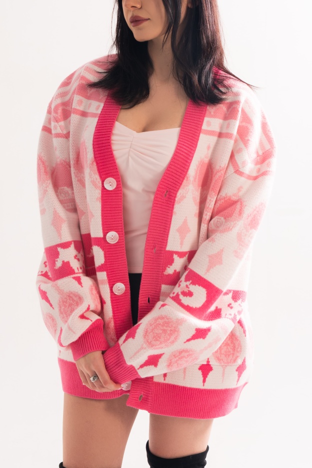 Madoka Magica Patterned Cardigan
