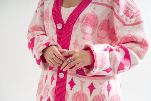 Madoka Magica Patterned Cardigan