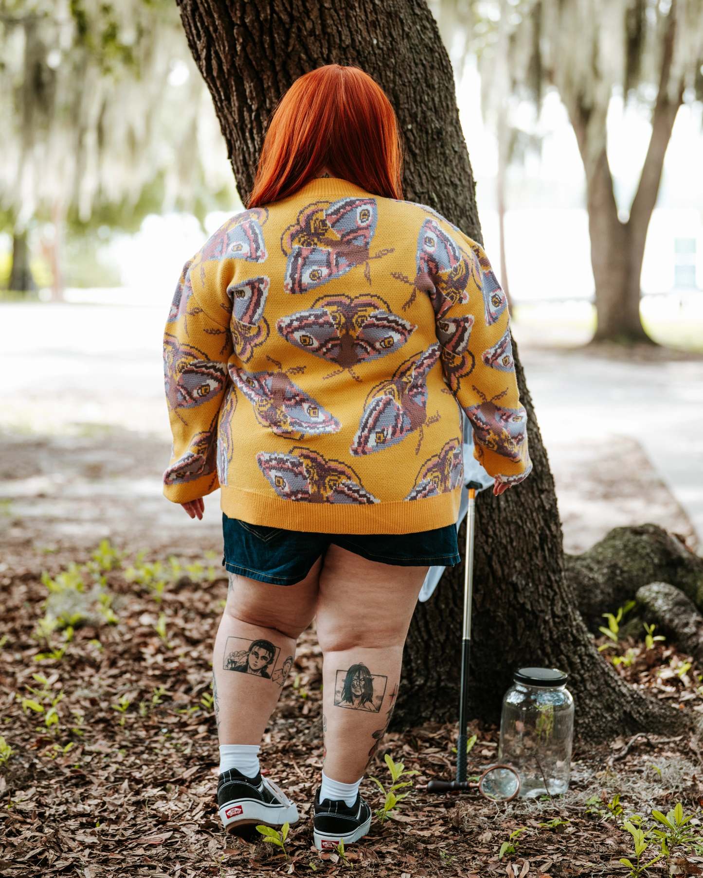 Yellow Emperor Moth Cardigan