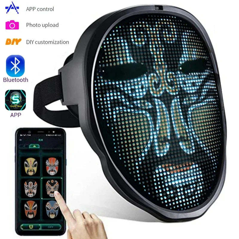Electrifying Programmable  LED Mask
