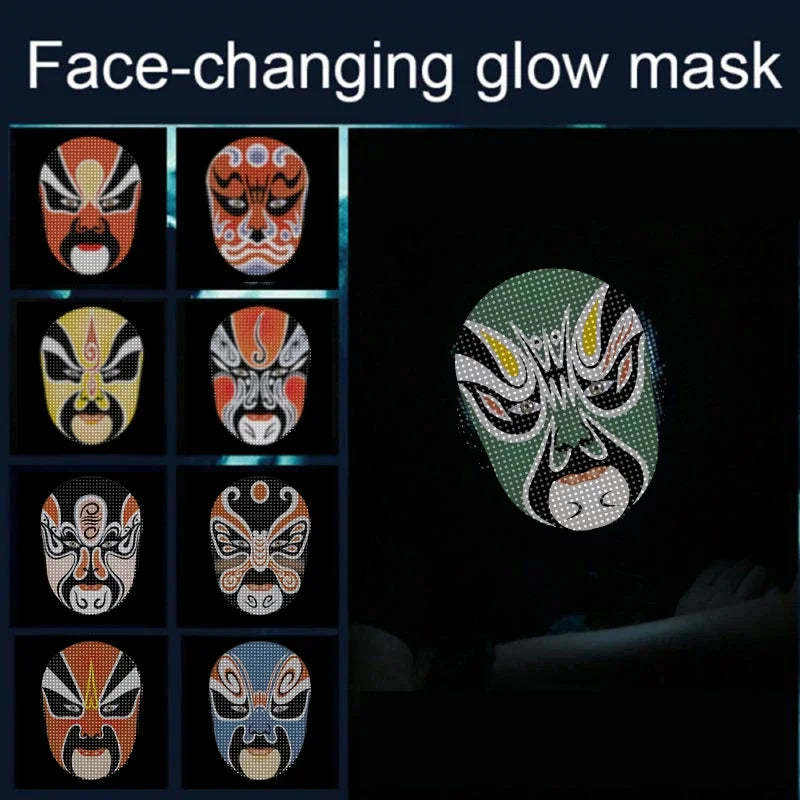 Electrifying Programmable  LED Mask