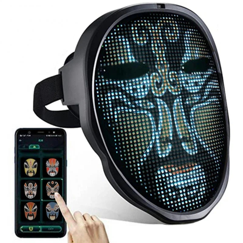 Electrifying Programmable  LED Mask