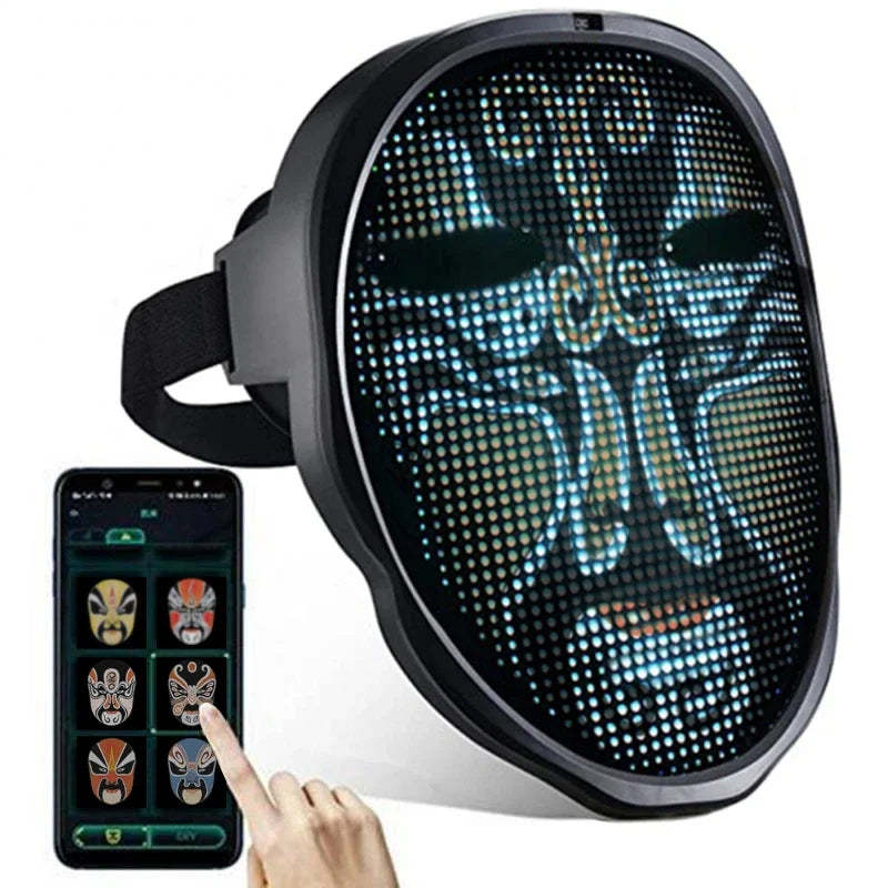 Electrifying Programmable  LED Mask