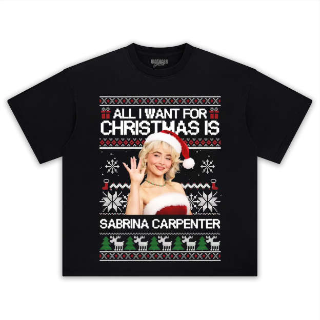SABRINA CARPENTER CHRISTMAS STYLES TEE & LS & HOODIE