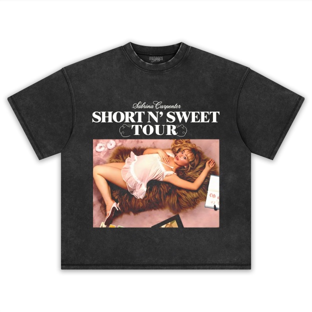 SABRINA CARPENTER SHORT N' SWEET TOUR TANK TOP & TEE & LONG SLEEVE & LAYERED LS & HOODIE