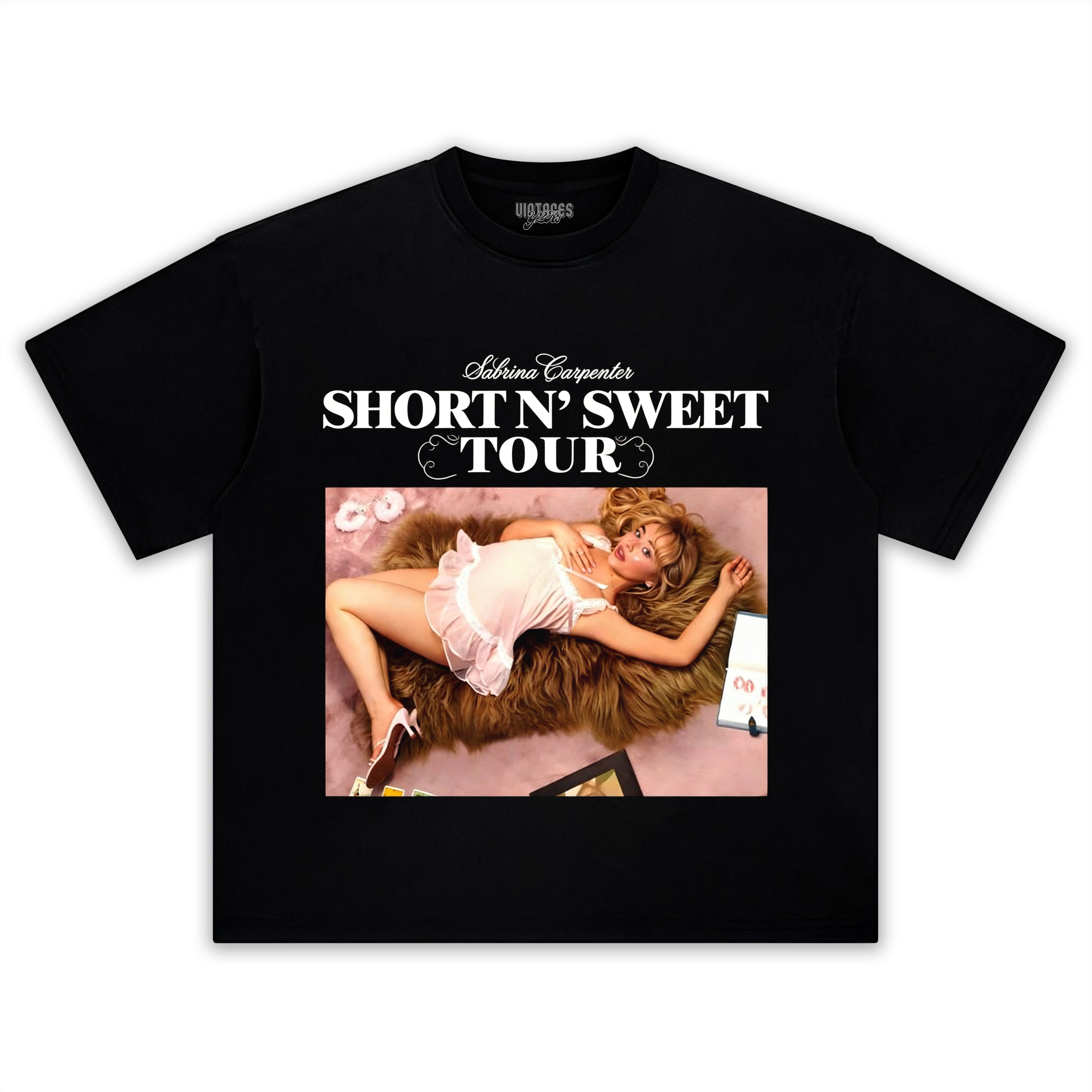 SABRINA CARPENTER SHORT N' SWEET TOUR TANK TOP & TEE & LONG SLEEVE & LAYERED LS & HOODIE