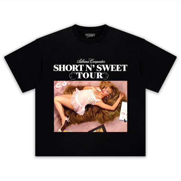SABRINA CARPENTER SHORT N' SWEET TOUR TANK TOP & TEE & LONG SLEEVE & LAYERED LS & HOODIE