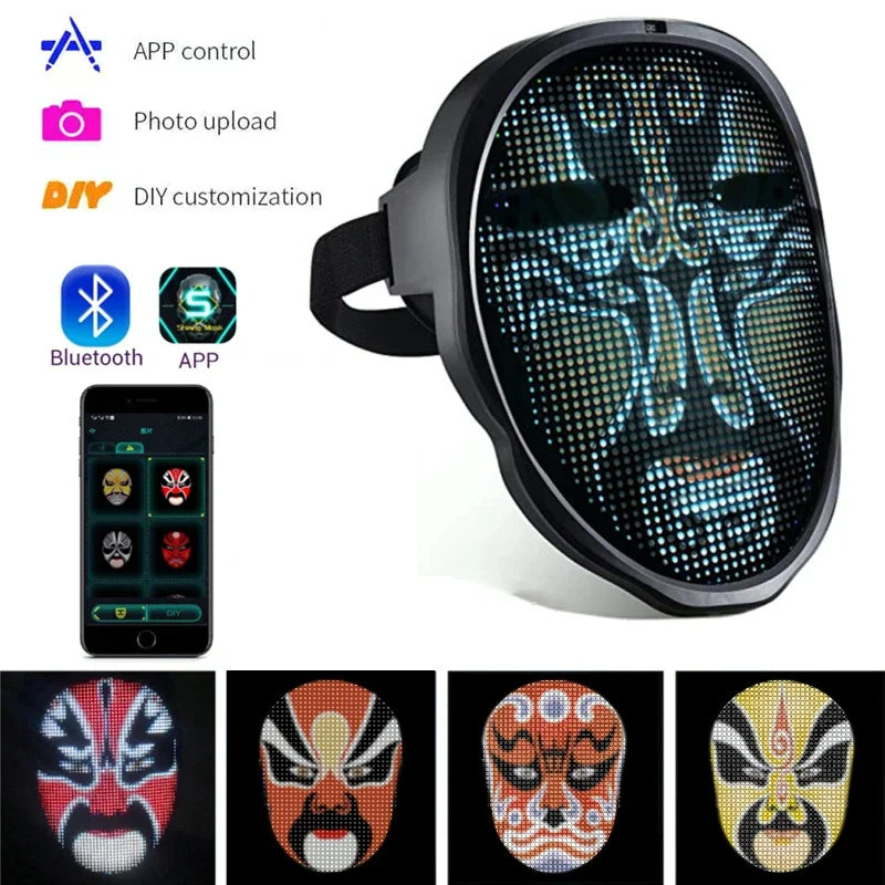 Electrifying Programmable  LED Mask