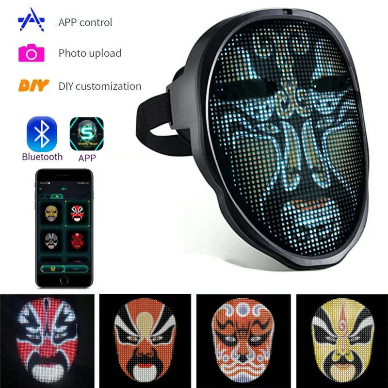 Electrifying Programmable  LED Mask