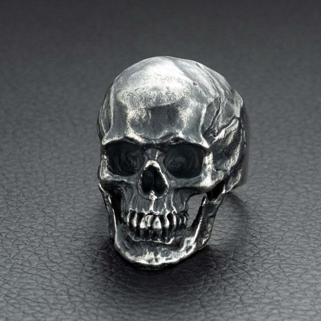 Sterling Silver Handmade Gothic Skull Ring