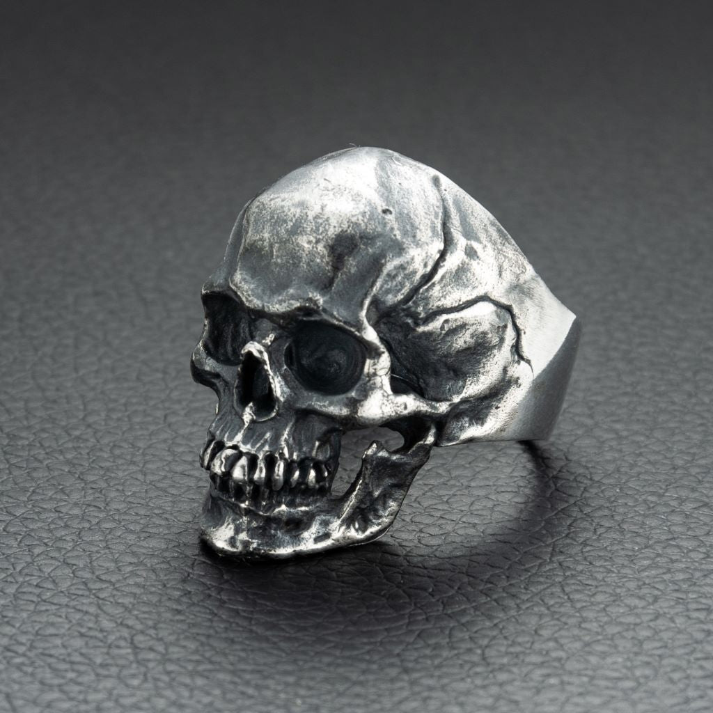 Sterling Silver Handmade Gothic Skull Ring