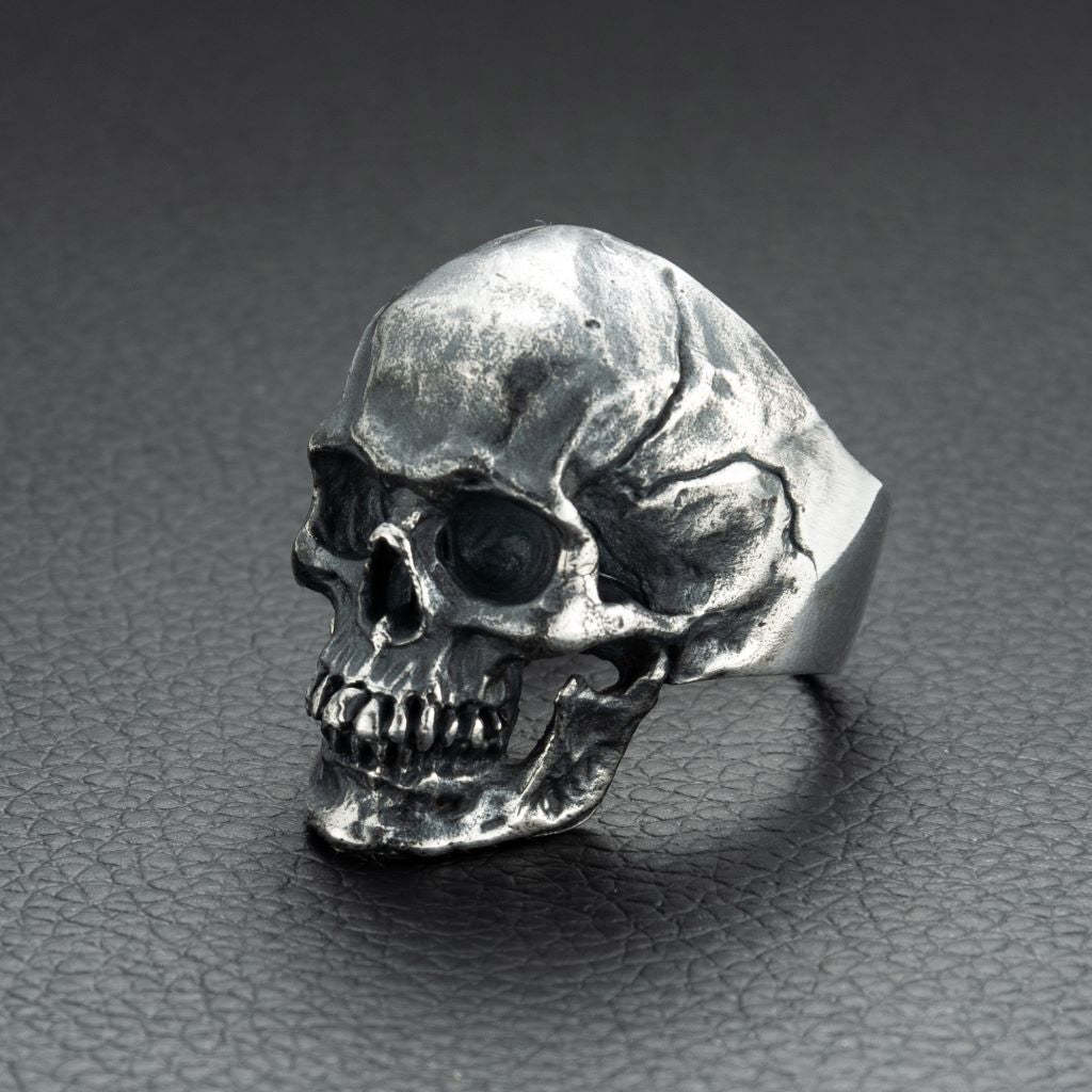 Sterling Silver Handmade Gothic Skull Ring