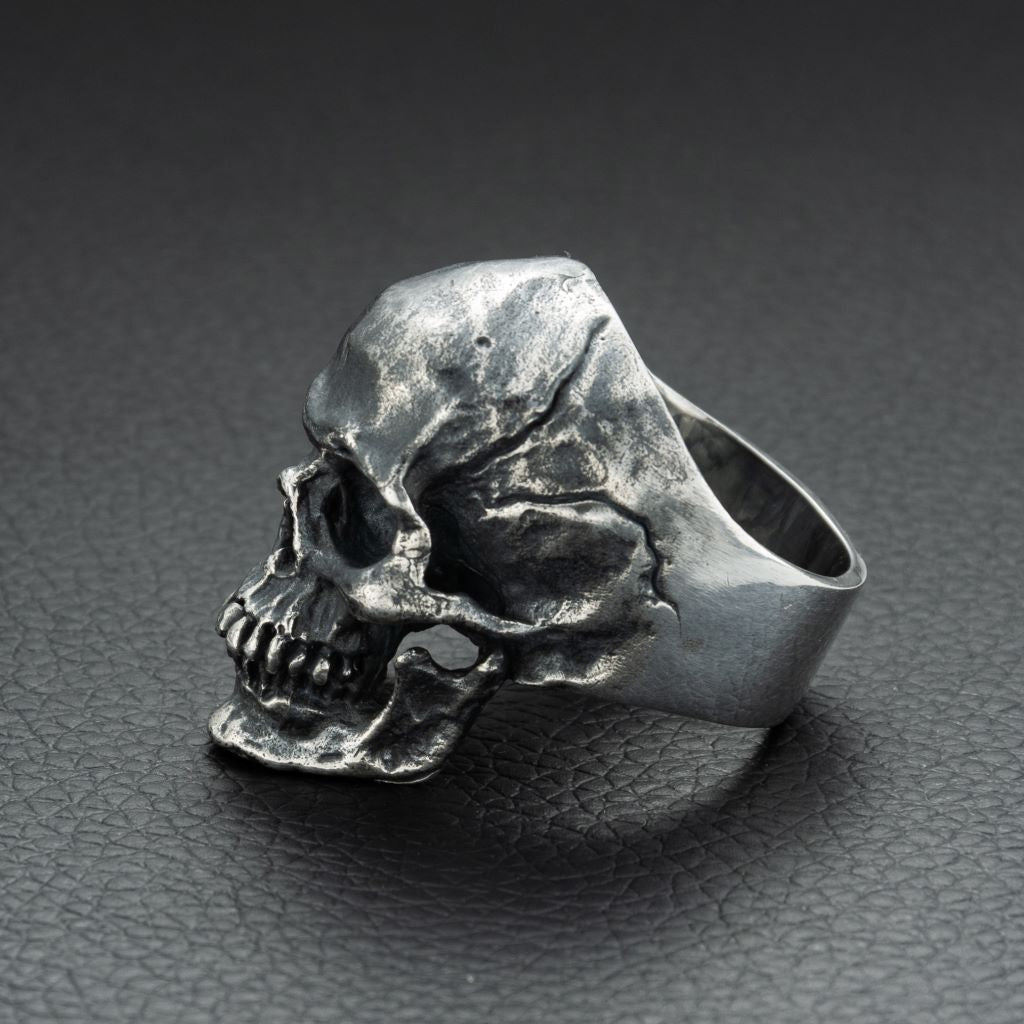 Sterling Silver Handmade Gothic Skull Ring