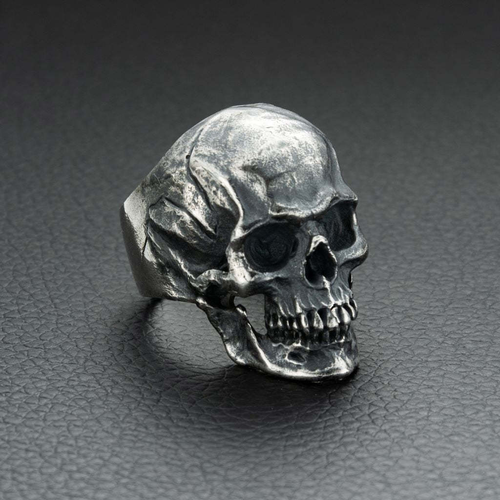 Sterling Silver Handmade Gothic Skull Ring