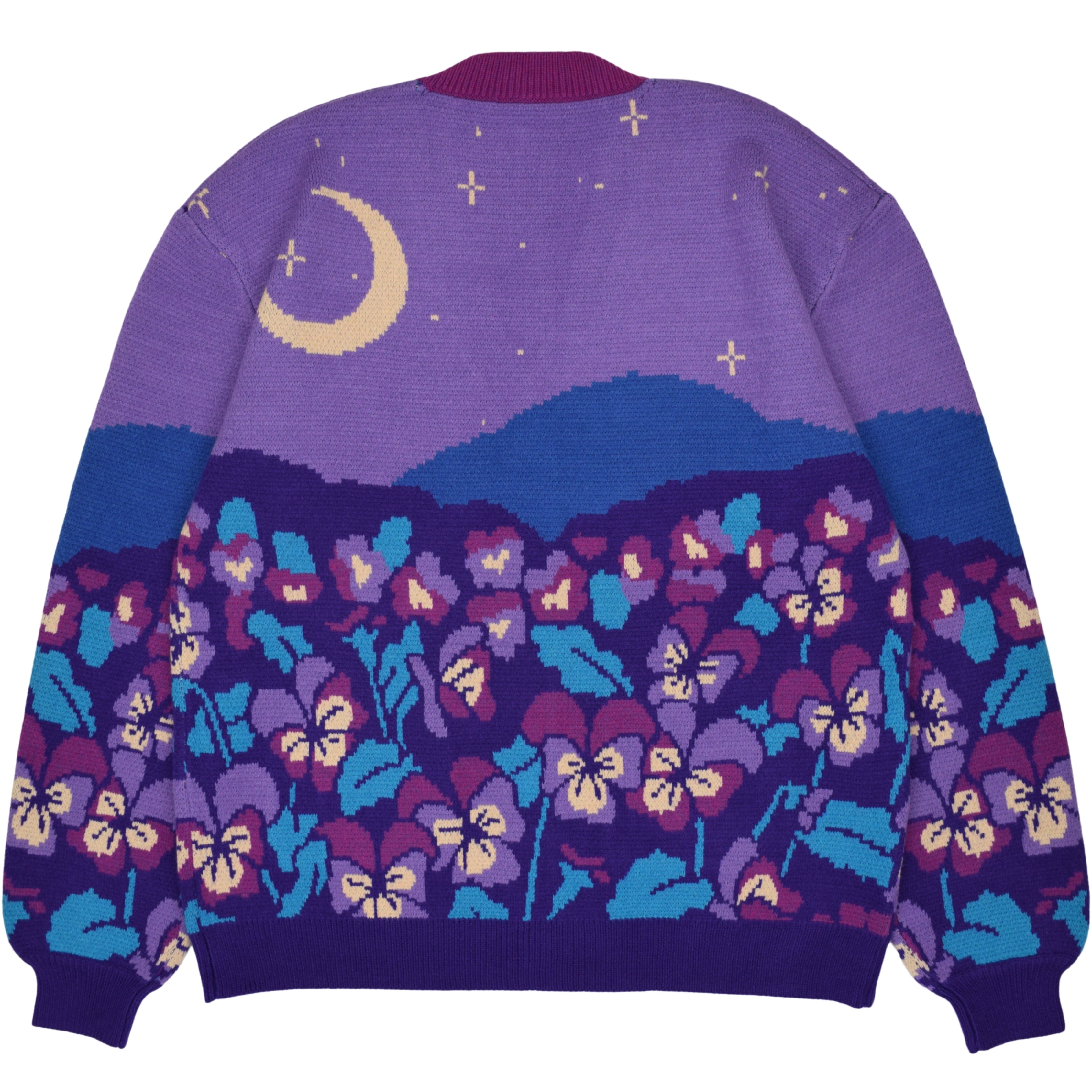 Violet Flower Cardigan