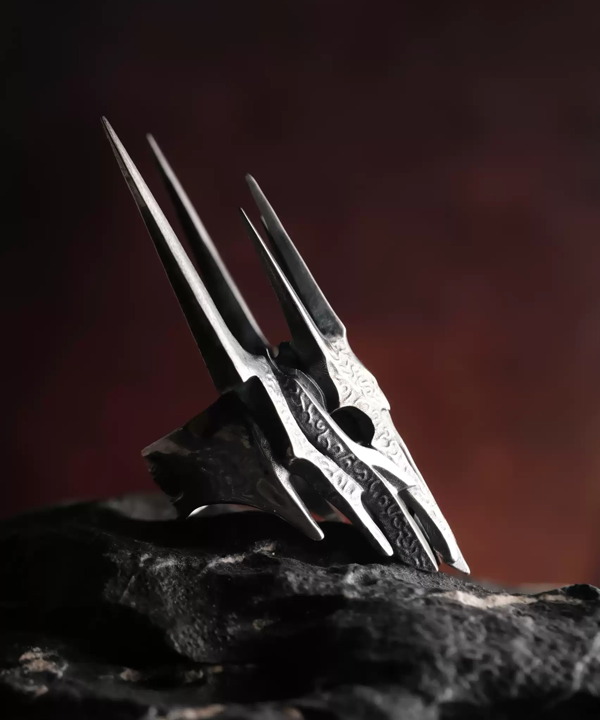 Dark Lord Men's Armor Ring: Embrace the Epic