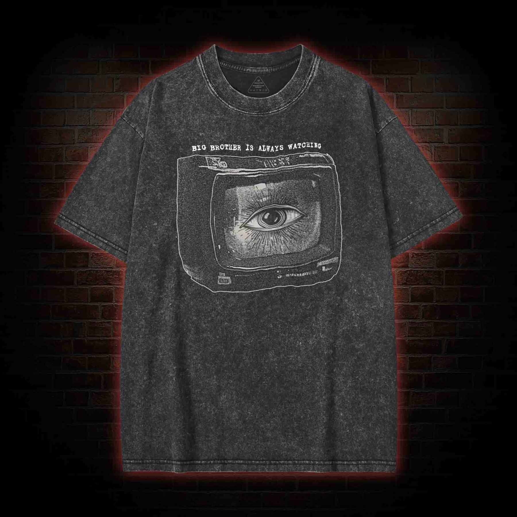 Big Brother is Always Watching Washed T-shirt
