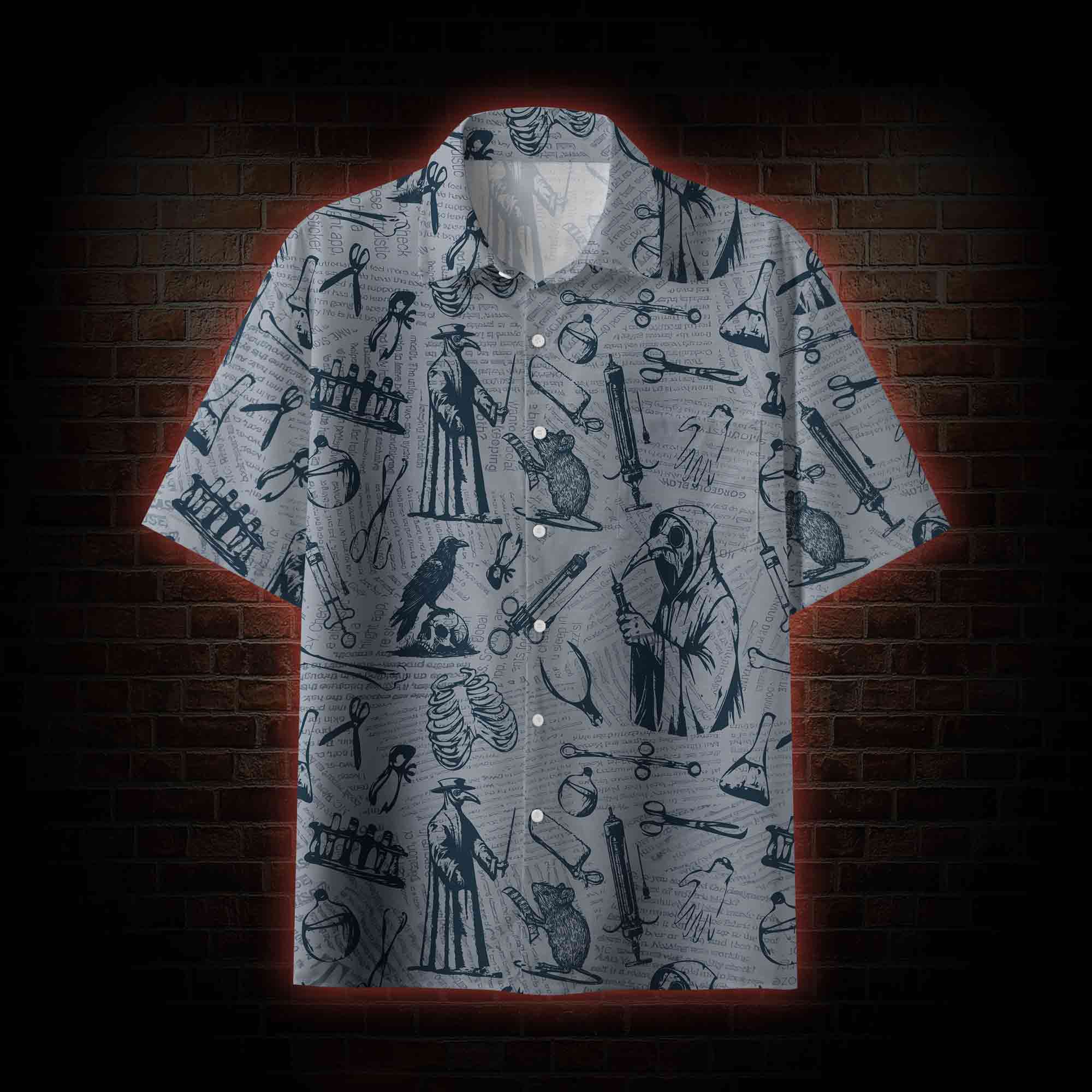 Black Death Hawaiian Shirt