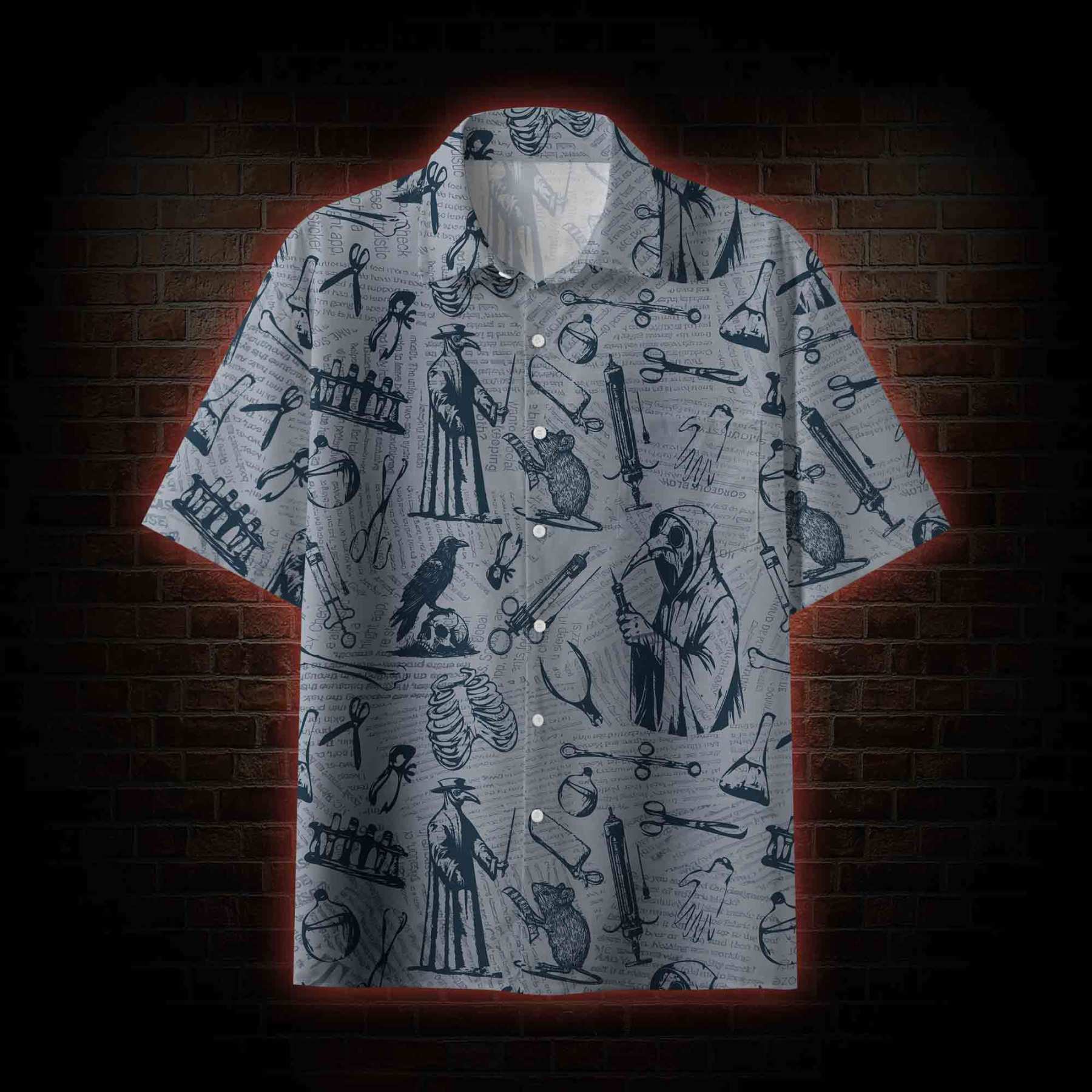 Black Death Hawaiian Shirt