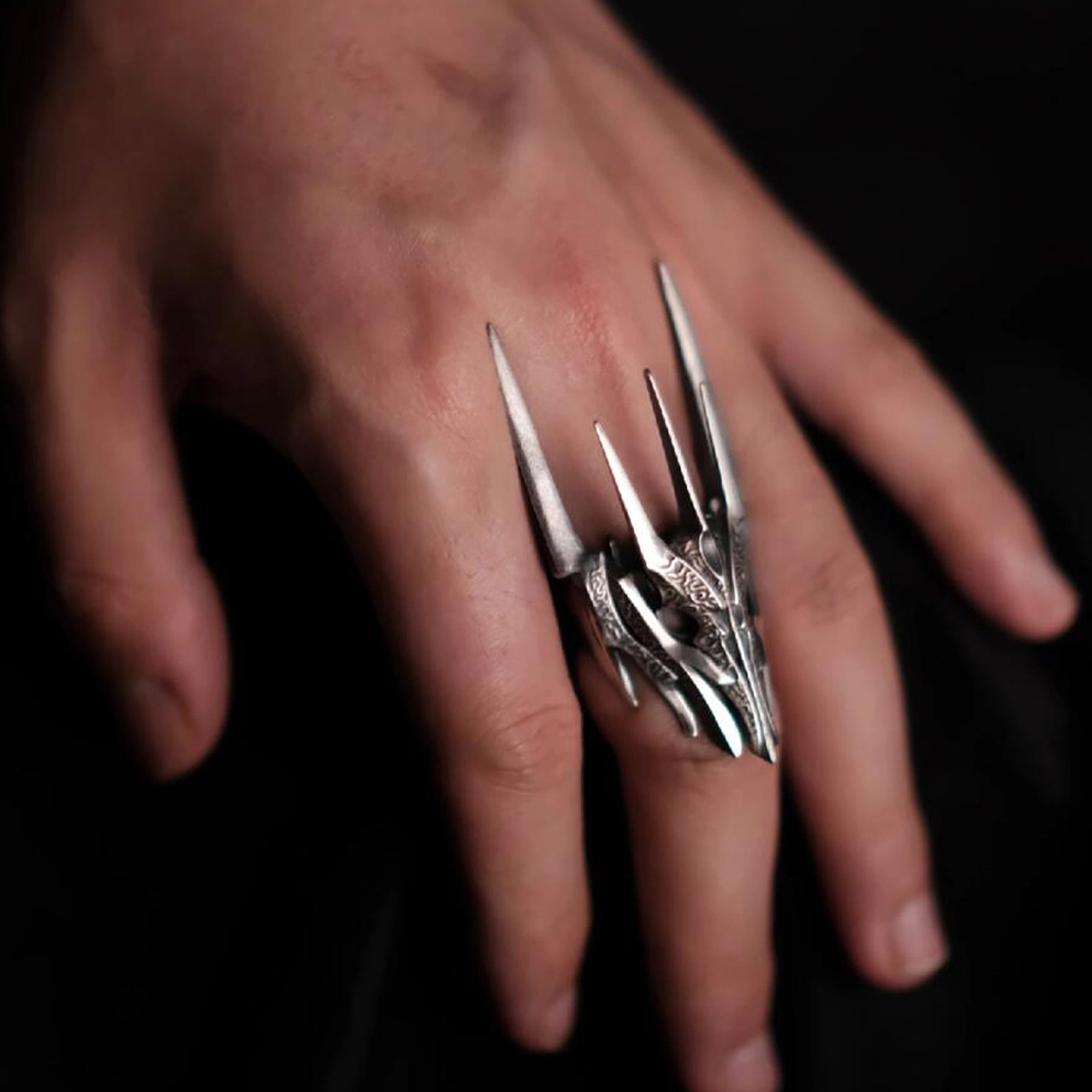 Dark Lord Men's Armor Ring: Embrace the Epic