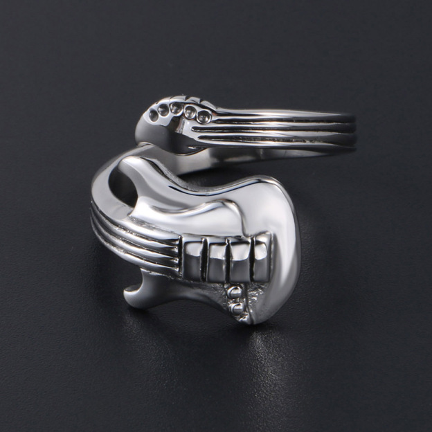 Retro Gothic Punk Style Ring Guitar Music Ring