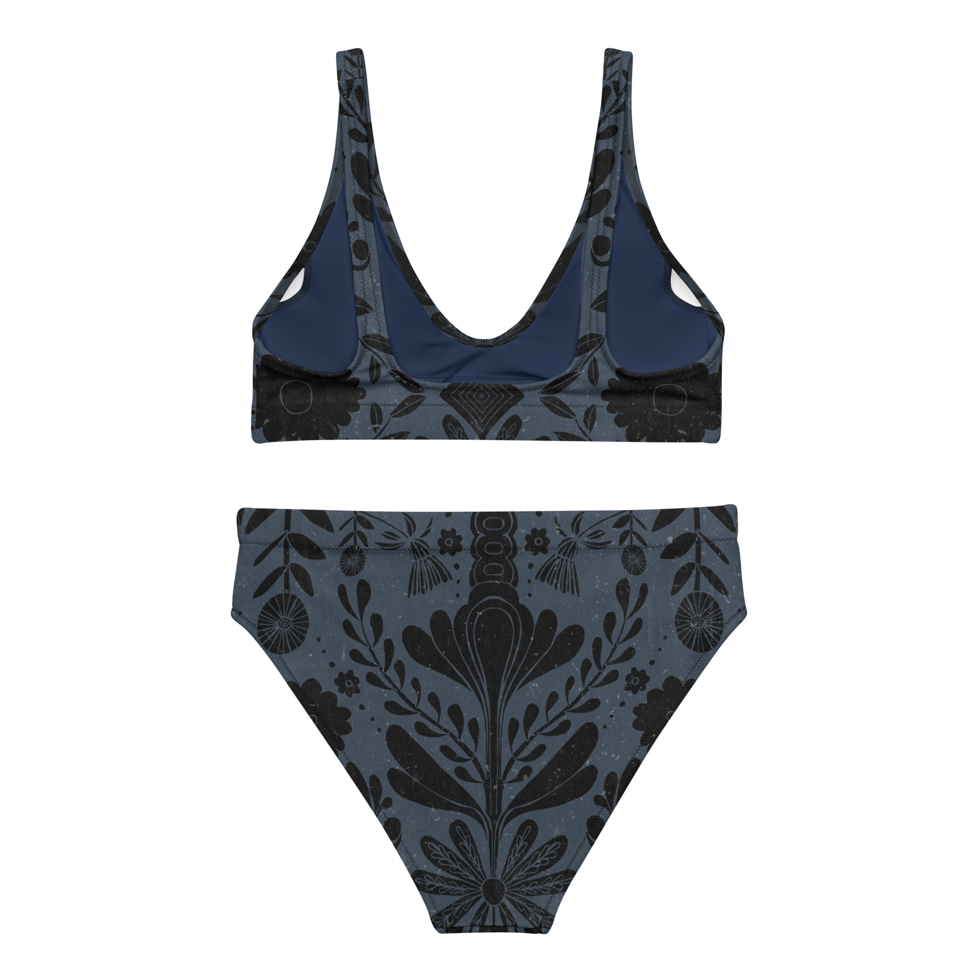 Recycled high-waisted bikini [Night Sky]