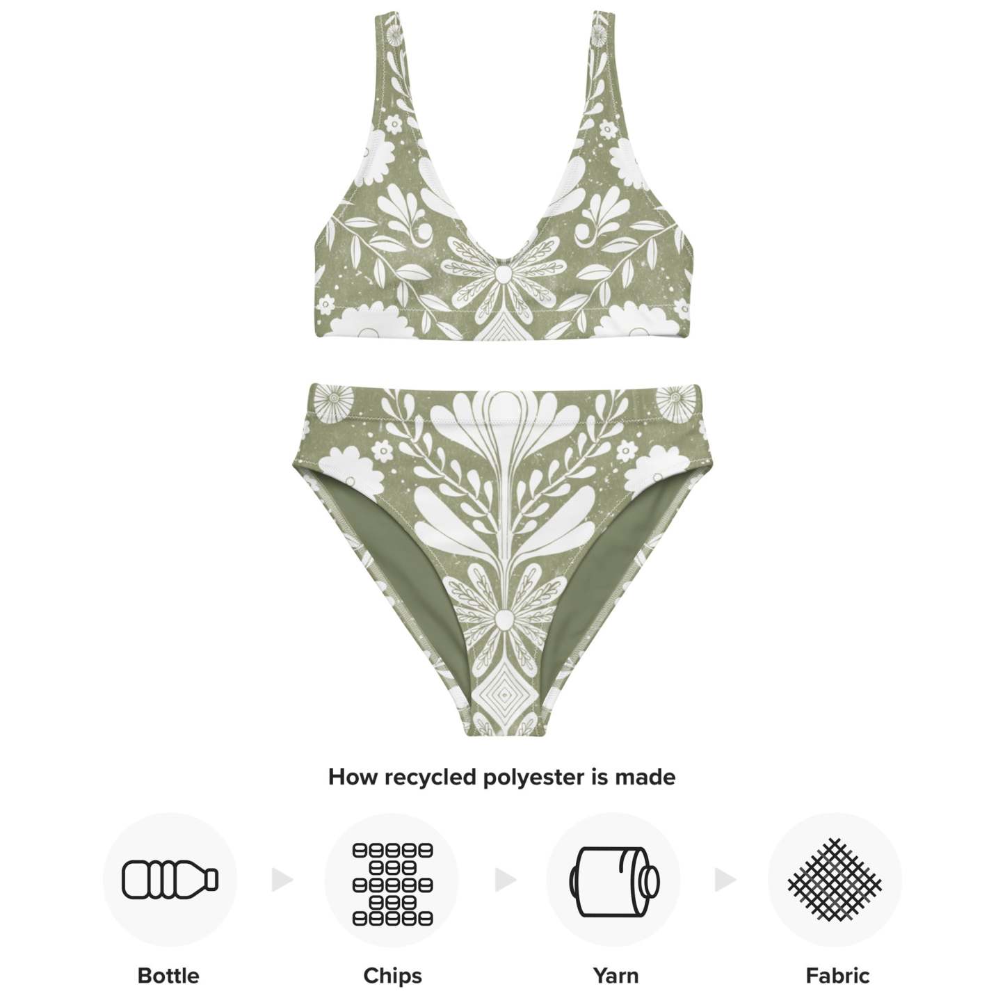 Recycled high-waisted bikini [Earth