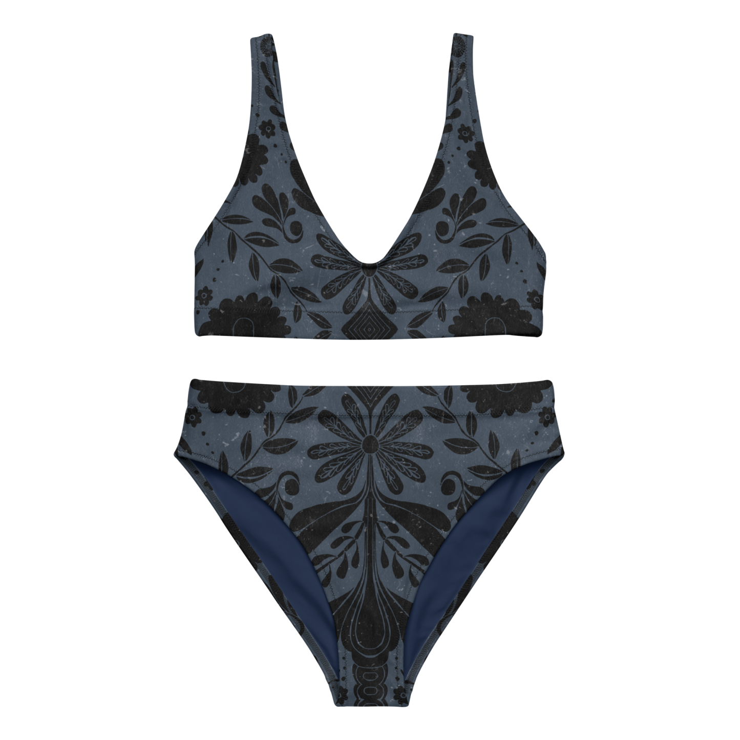 Recycled high-waisted bikini [Night Sky]