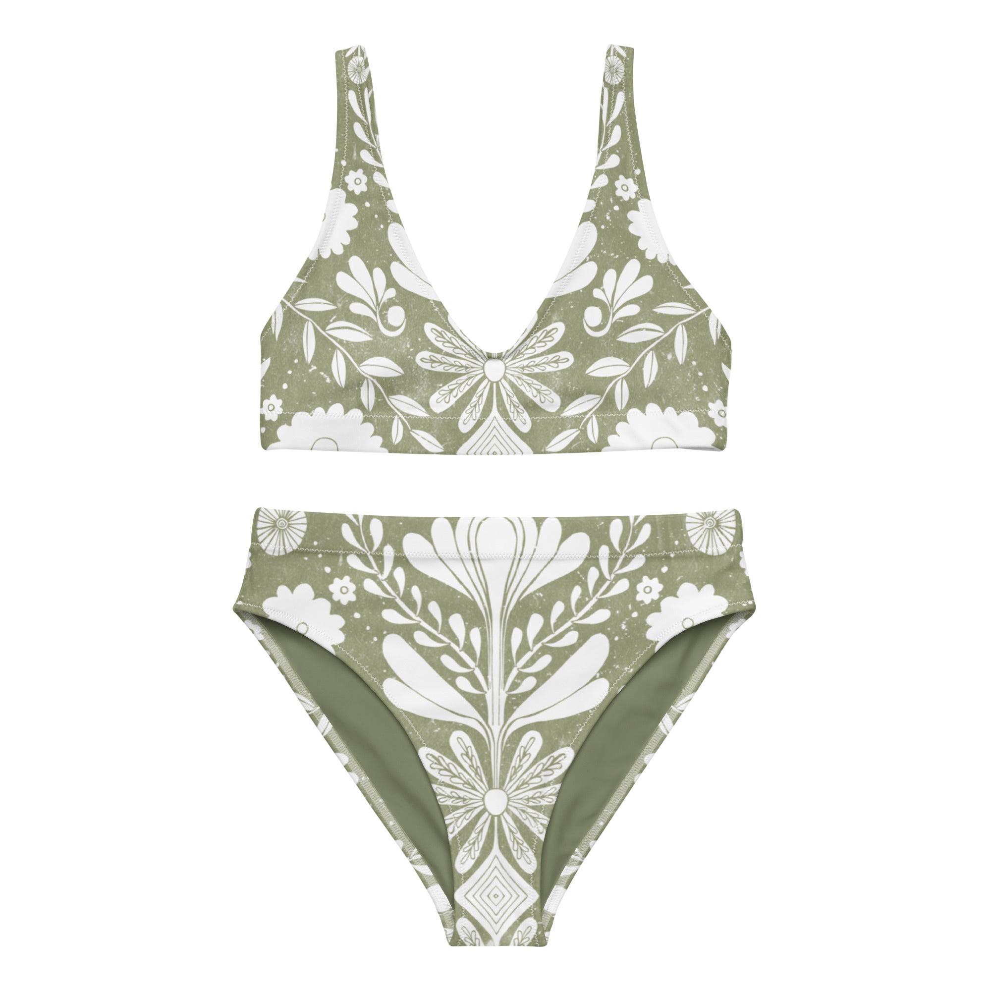 Recycled high-waisted bikini [Earth