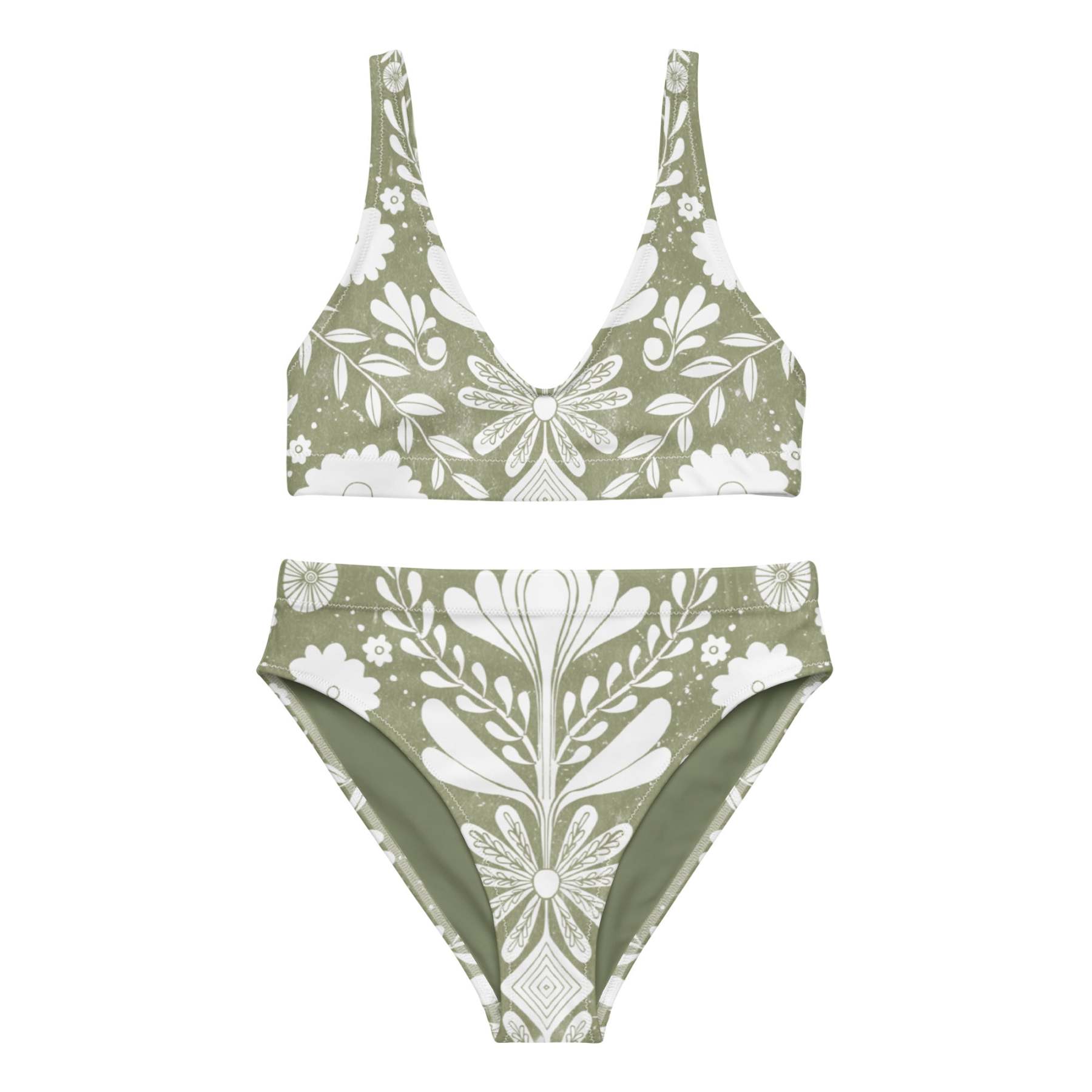 Recycled high-waisted bikini [Earth