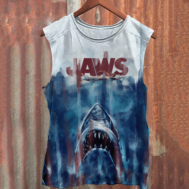 Unisex Vintage Jaws Magnet Tank Top