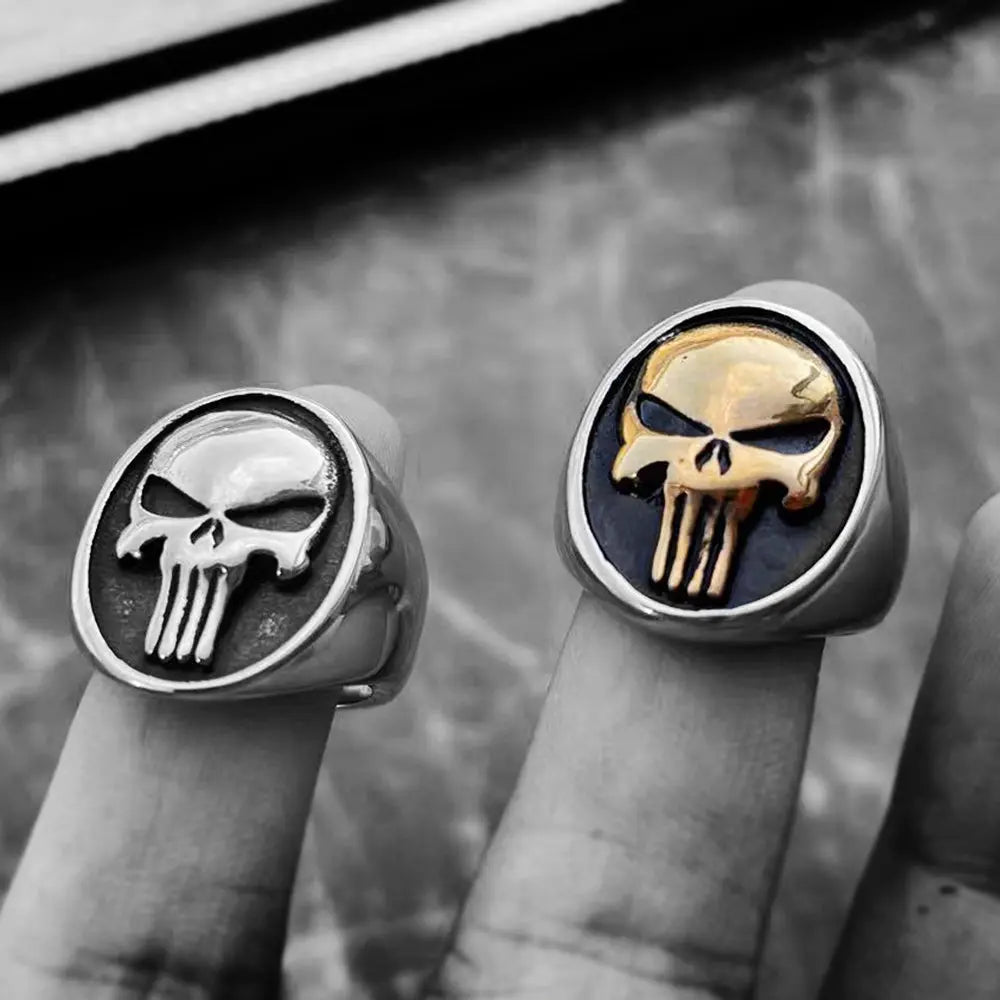 The Punisher Skull Stainless Steel Ring