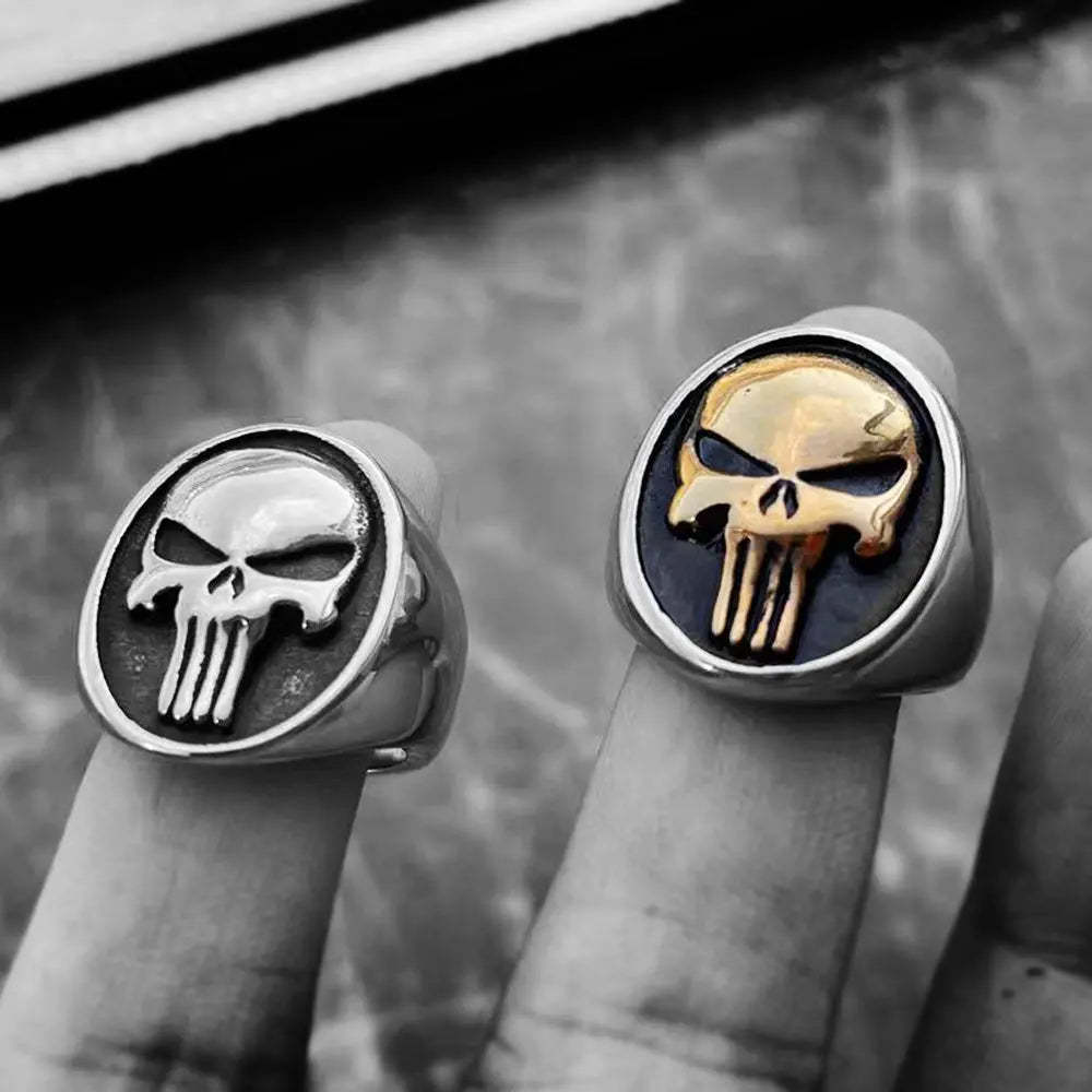 The Punisher Skull Stainless Steel Ring