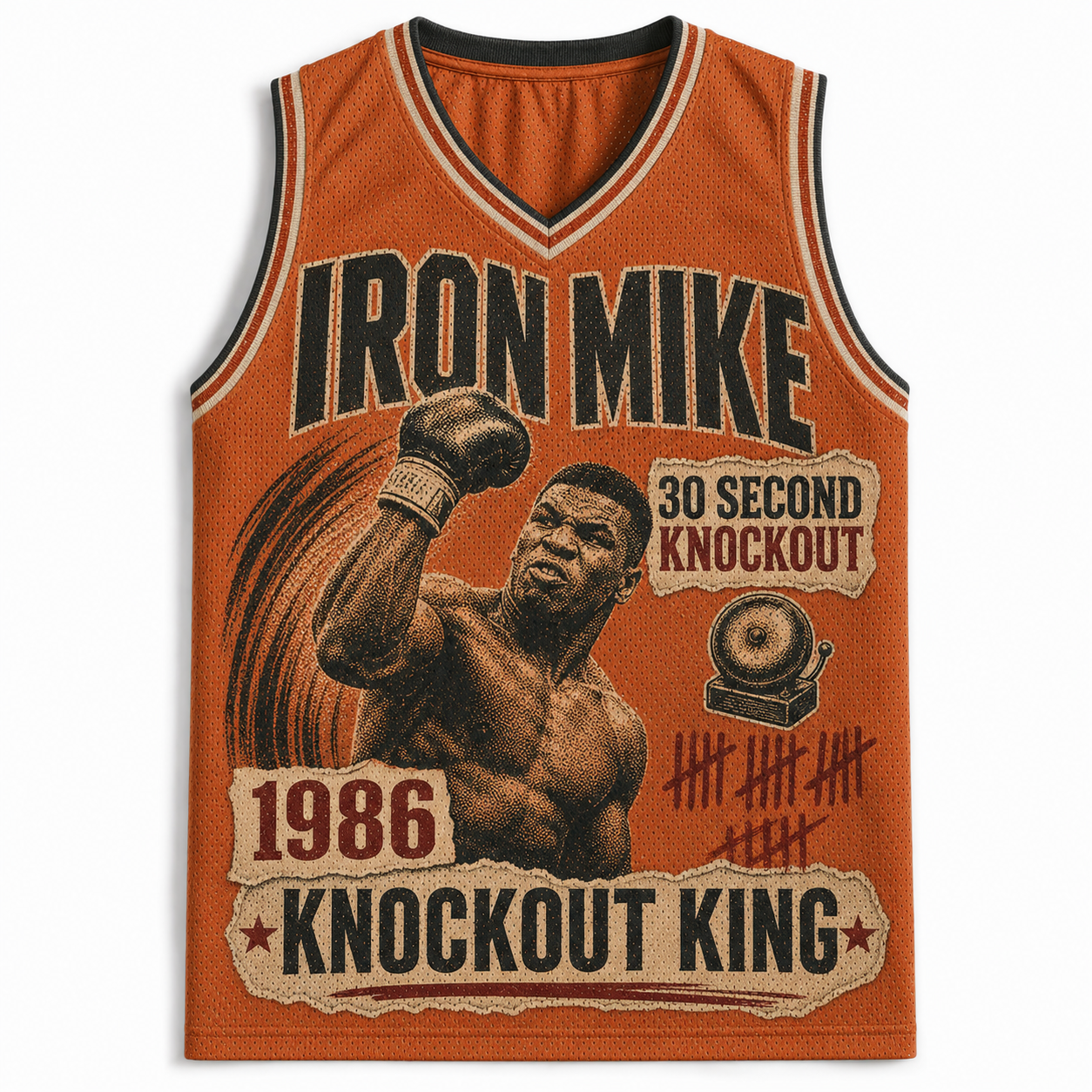 Iron Mike Tyson 1986 Boxing Graphic Jersey Tank