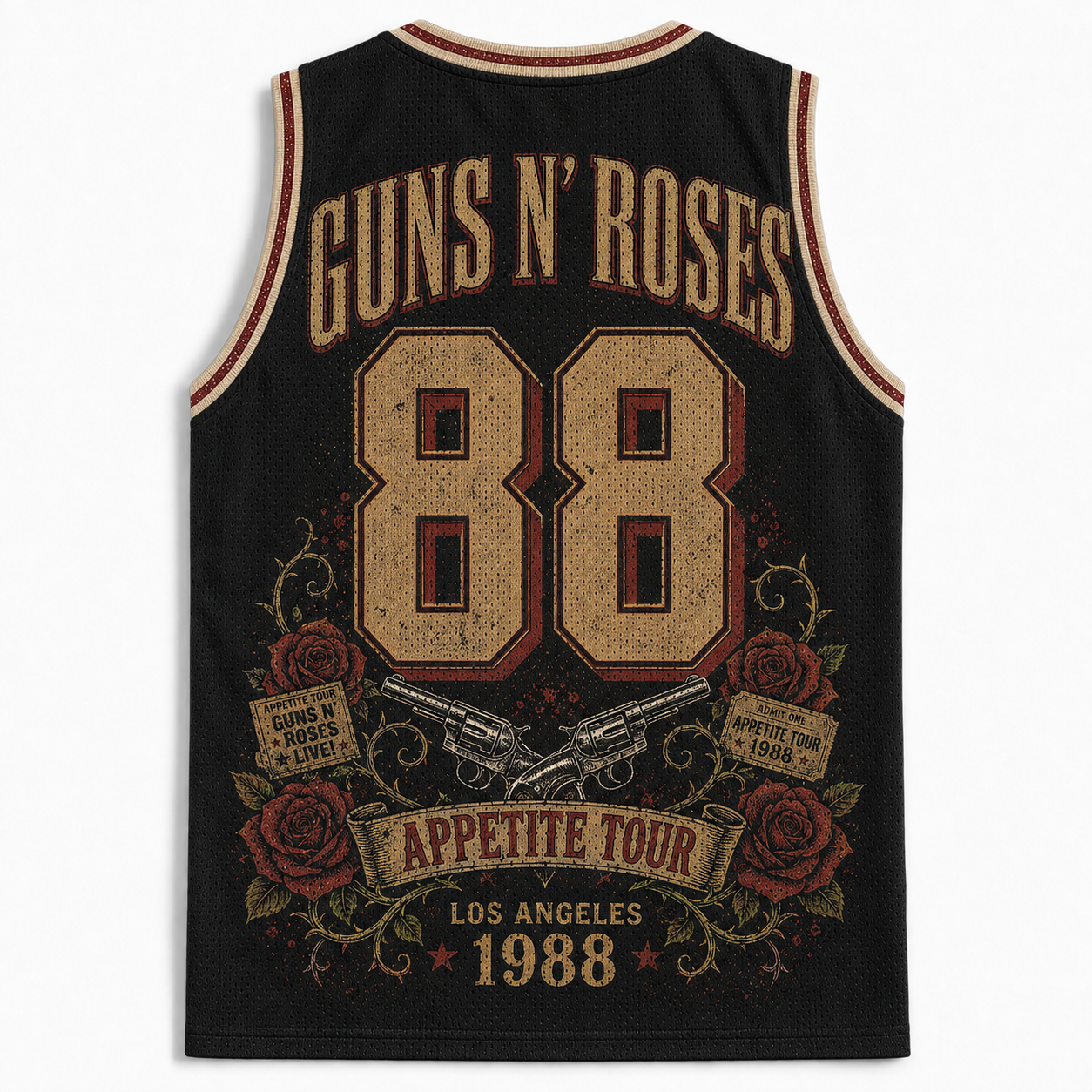 Guns N' Roses Appetite For Destruction Rock Retro Jersey Tank