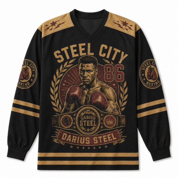 STEEL CITY 86 V-Neck Long Sleeve Jersey