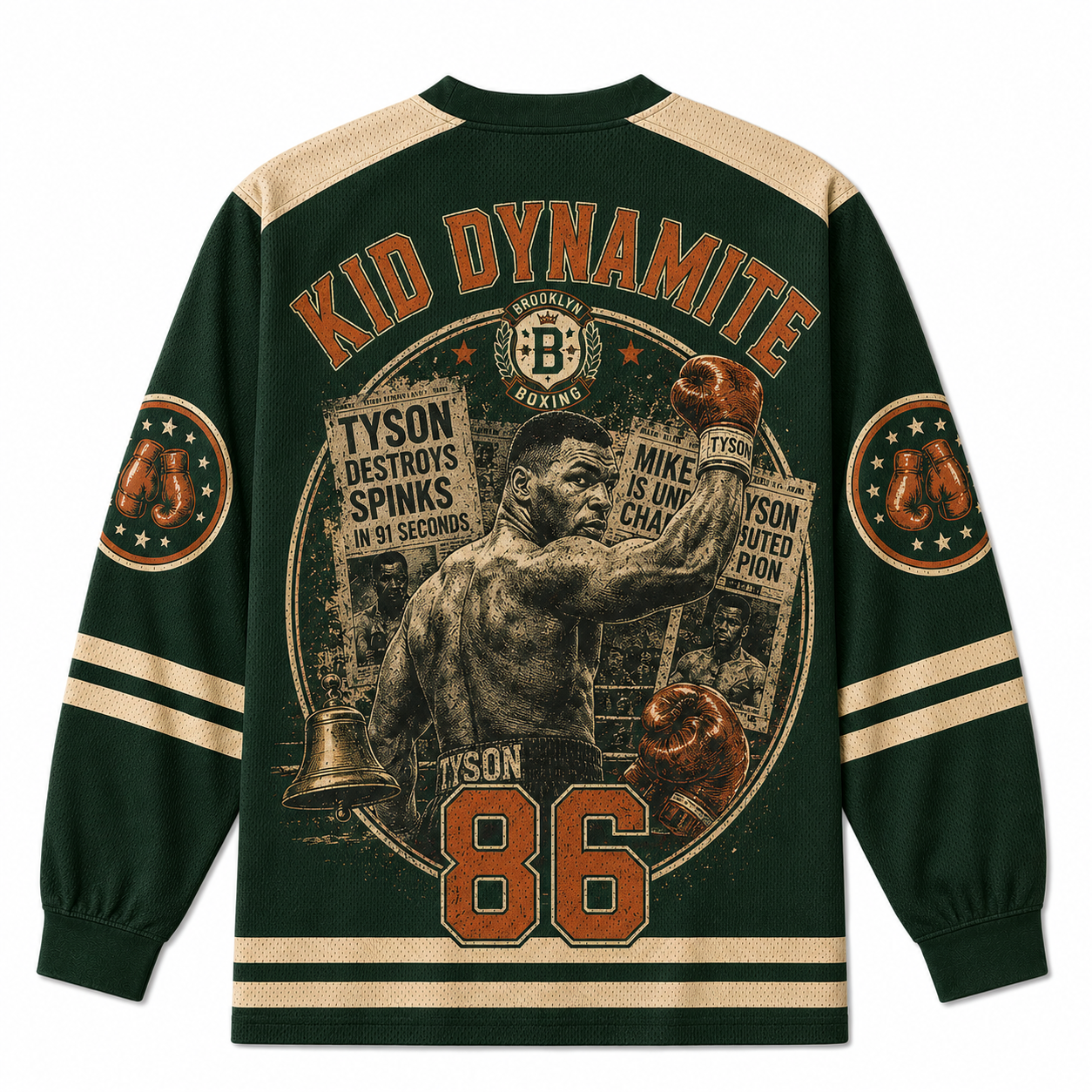 KID DYNAMITE 86 V-Neck Long Sleeve Jersey
