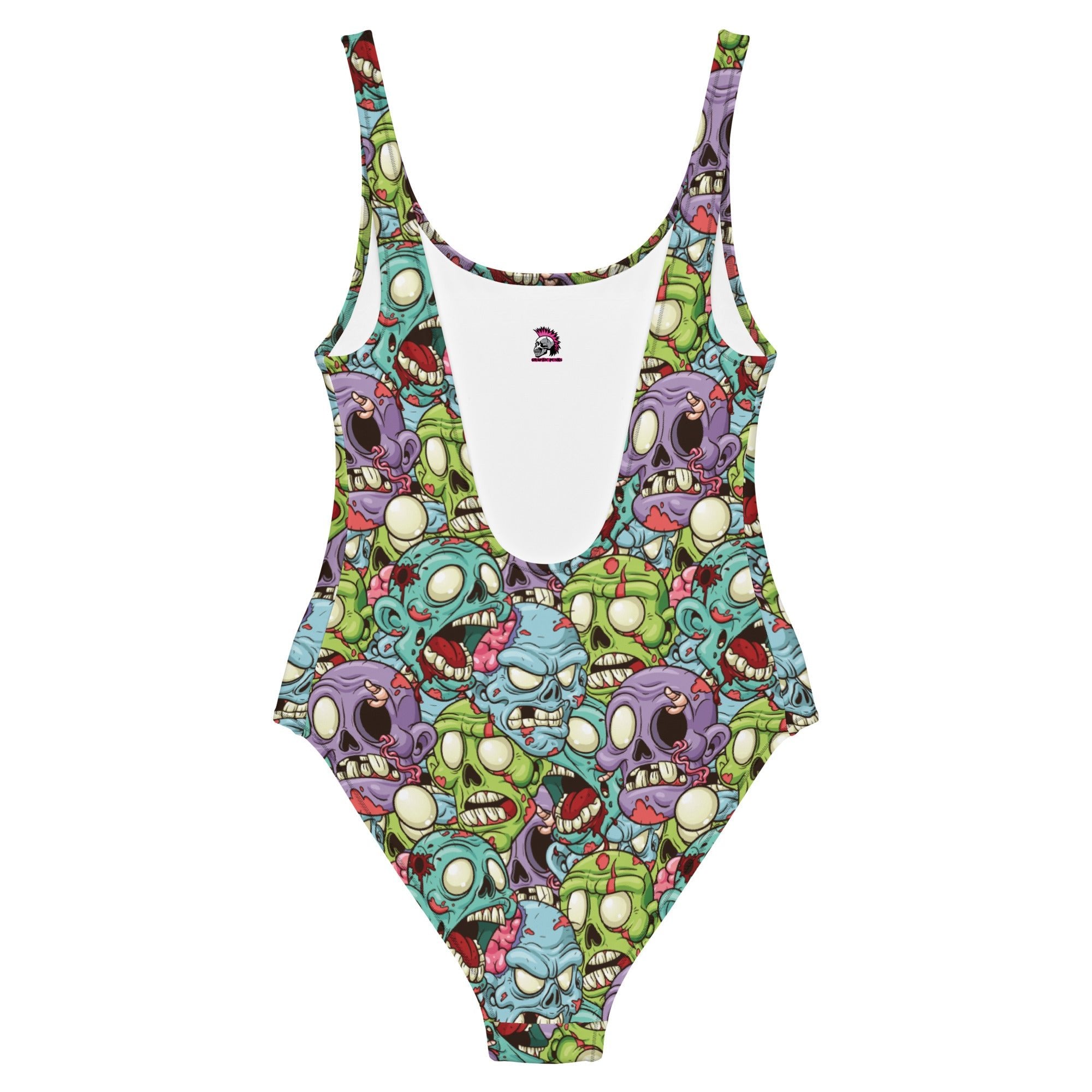 Cartoon Zombie One-Piece Swimsuit